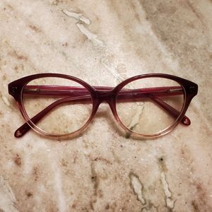 Passion Heart Purple School Boy Glasses Frame